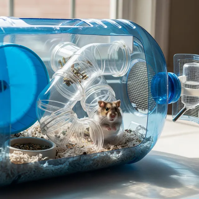 Kandang hamster dari galon bekas (Image by Gemini AI)