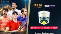 Jadwal siaran langsung bola tenis ATP Tour 1000: Rolex Paris Masters 2024 di Vidio.com (sum. doc. vidio.com)