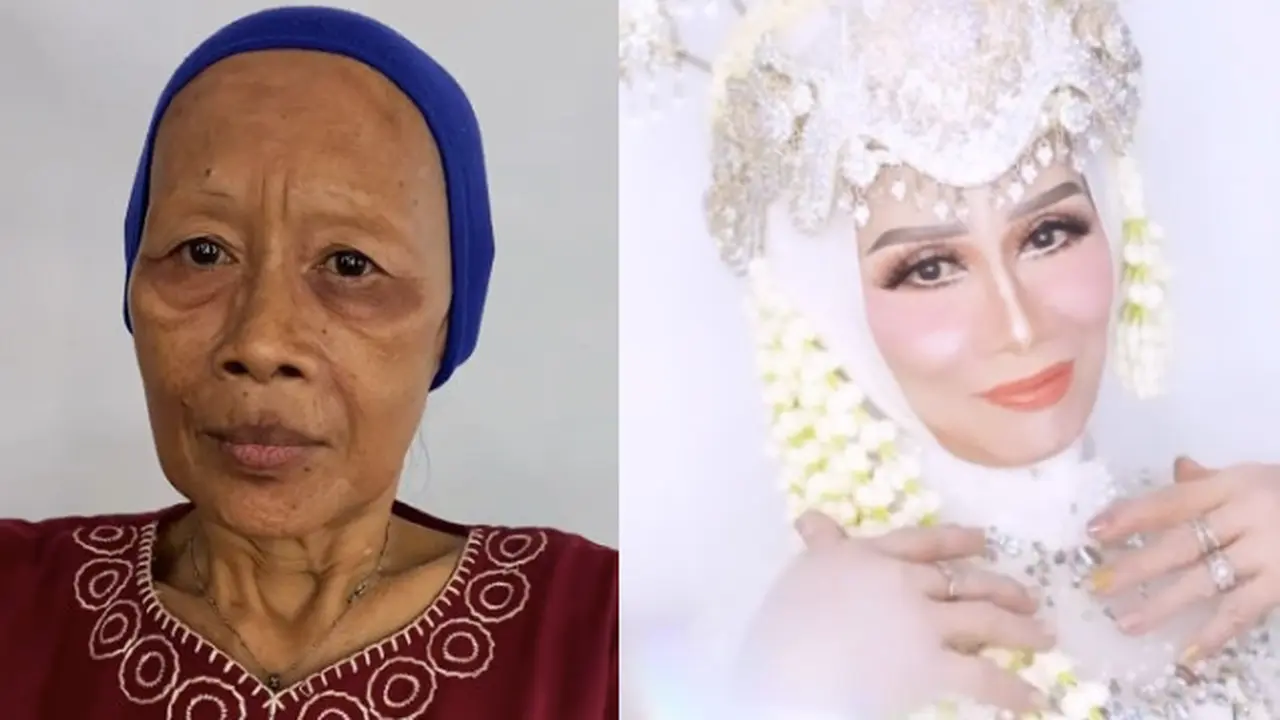 Viral Berkat Selotip dan Makeup, Penampilan Nenek Ini Jadi Kembali Muda Bikin Pangling