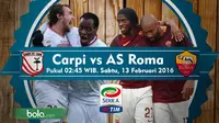 Carpi vs AS Roma (Bola.com/Samsul Hadi)