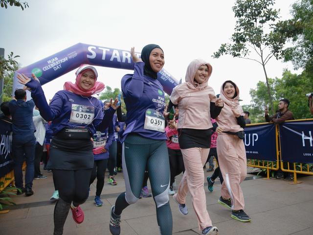 Serunya Lari 5k Untuk Rayakan World Hijab Day Health Liputan6 Com