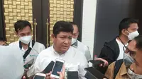 Direktur kepesertaan BPJamsostek Zainudin menjelaskan mengenai data calon penerima Bantuan Pemerintah Berupa Subsidi Gaji/Upah (BSU) tahap kedua tahun 2022, Kamis (8/9/2022).