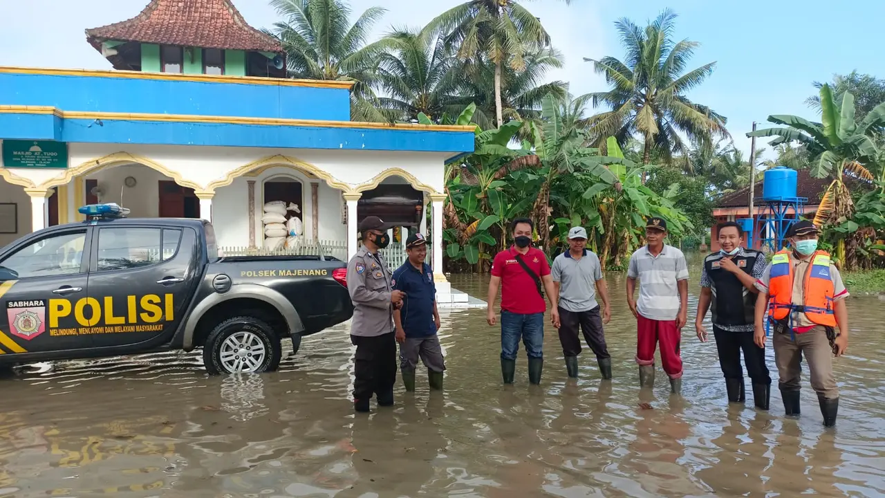 Banjir di Kecamatan Majenang, Cilacap, Jawa Tengah. (Foto: Liputan6.com/BPBD Cilacap)
