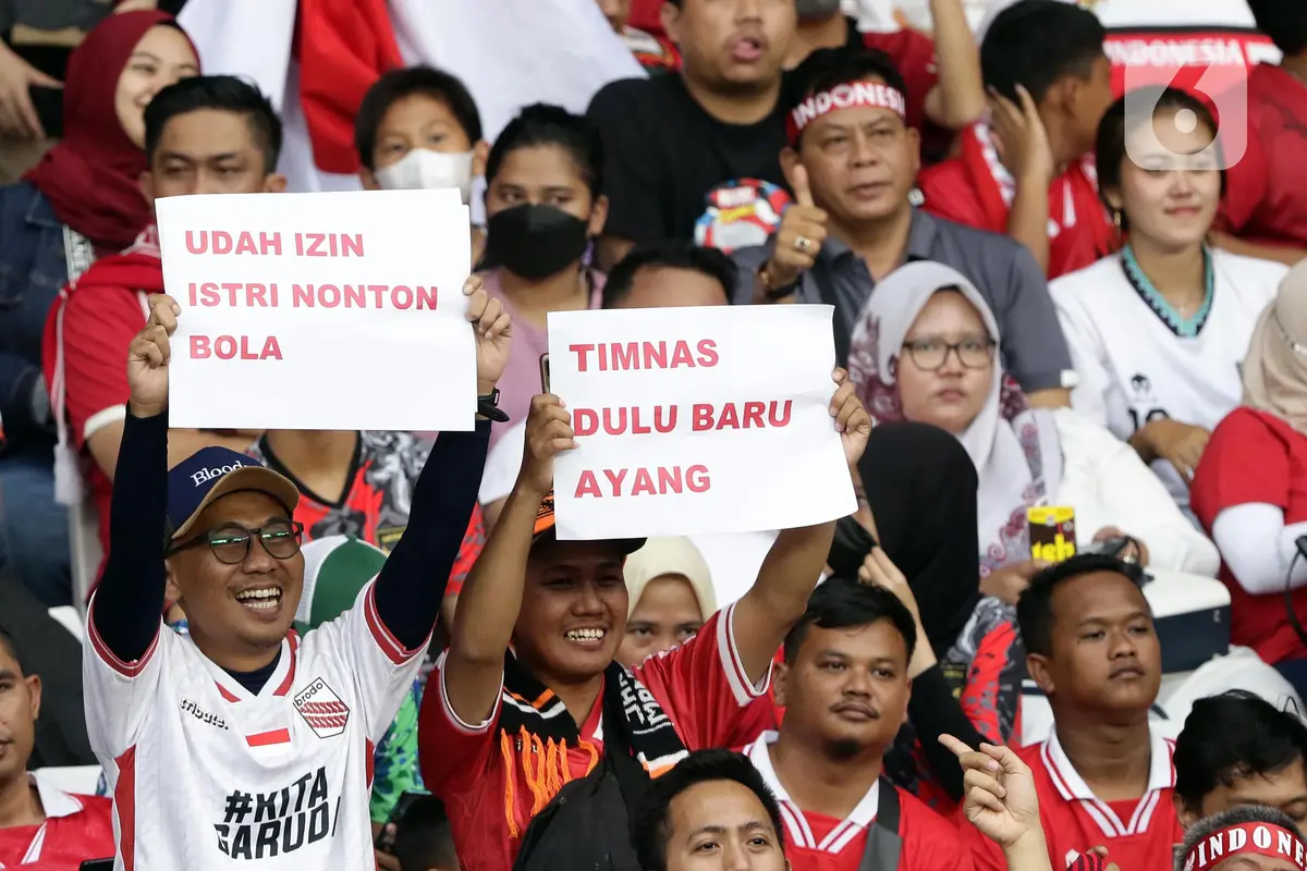 Ribuan Suporter Saksikan Keunggulan Indonesia atas Kamboja