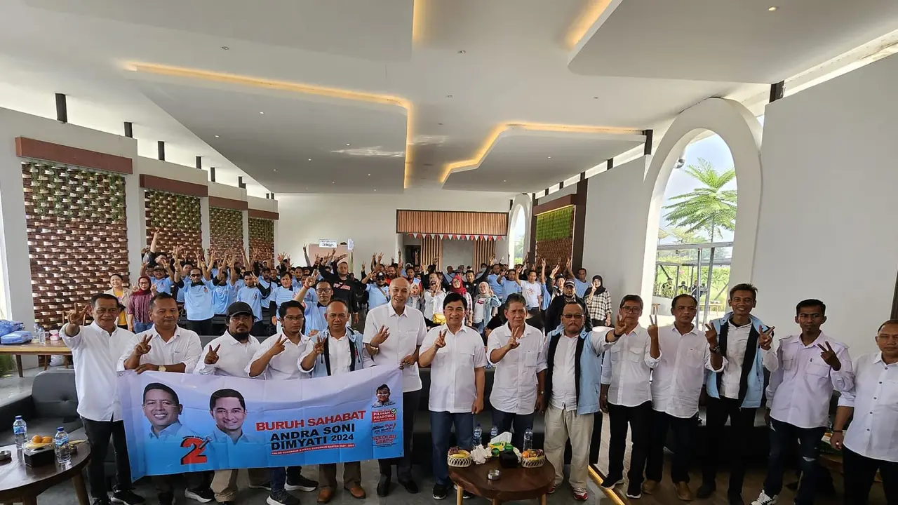 Buruh Sahabat Andra Soni-Dimyati Provinsi Banten kembali lakukan deklarasi dukungan