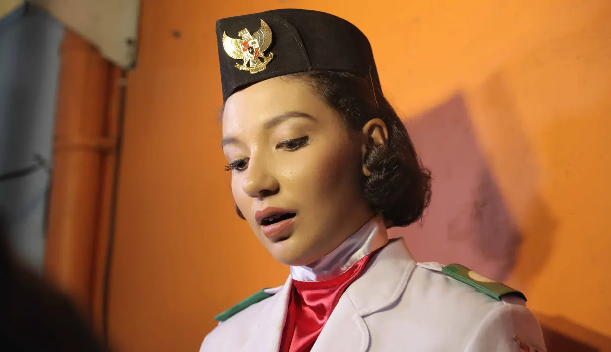 Sebelum menjadi perbincangan setelah menjadi salah satu anggota Pasukan Pengibar Bendera Pusaka (Paskibraka), Ghina Raihanah Tadjoedin telah merintis kariernya di dunia entertainment. Ia pernah aktif di dunia akting. (Nurwahyunan/Bintang.com)