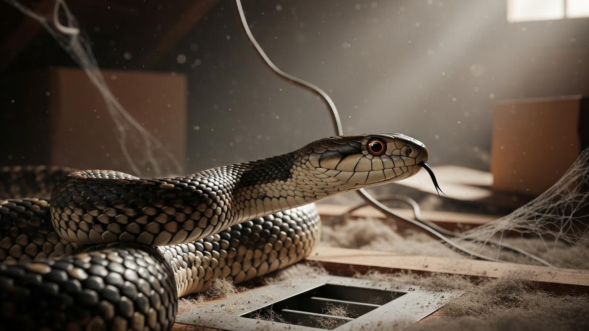 Cara Menghadapi Ular yang Tiba-tiba Jatuh dari Atas Plafon dengan Aman