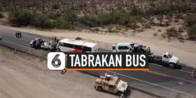 VIDEO: 16 Orang Tewas dalam Kecelakaan Bus di Meksiko