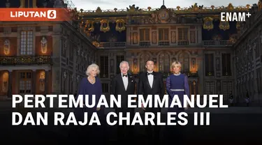 Presiden Prancis Emmanuel Macron Sambut Raja Inggris Charles III di Istana Elysee