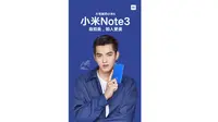 Teaser Xiaomi Mi Note 3 yang beredar di internet (Sumber: Gizmochina)