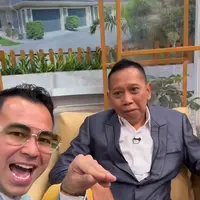 Potret Raffi Ahmad beri semangat Tukul Arwana (Sumber: Instagram Stories/@raffinagita1717)
