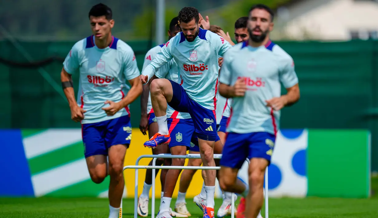 Di fase grup, La Furia Roja selalu memetik kemenangan, mencetak lima gol dan belum pernah kebobolan. (AP Photo/Manu Fernandez)