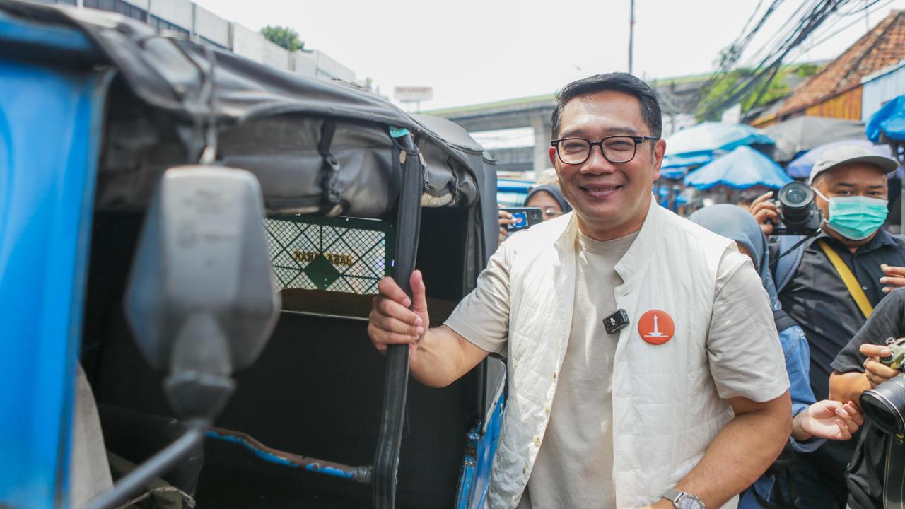 Kampanye Naik Bajaj ke Pasar, Ridwan Kamil Tawarkan Solusi Ini Atasi Keterbatasan Lahan Parkir