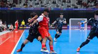 Pemain Timnas Futsal Indonesia Syauqi Saud pada laga kontra Korea Selatan di Piala Asia Futsal di Indonesia Arena hari Selasa malam WIB. (Bagaskara Lazuardi/Bola.com)