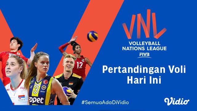 Live Streaming Volleyball Nations League 2021 di Vidio Pekan Ini