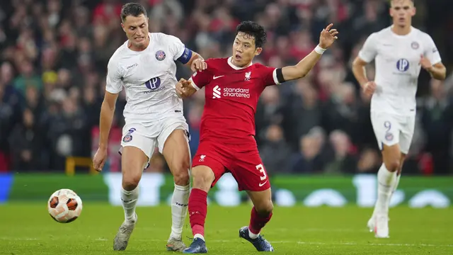 Foto: Gol Perdana Wataru Endo untuk Liverpool, Bawa The Reds Menang Besar atas Toulouse di Liga Europa