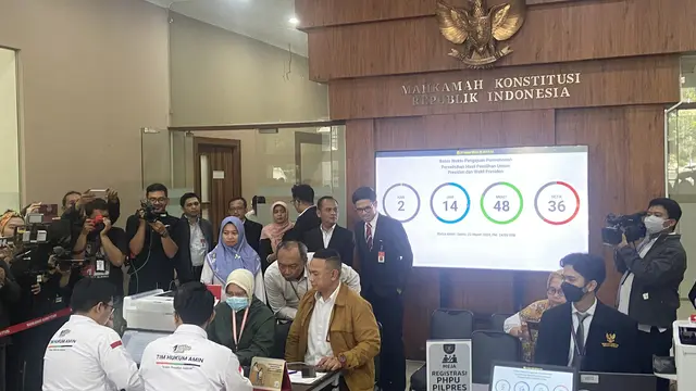Sengketa Pilpres atau yang secara resmi disebut Perselisihan Hasil Pemilihan Umum (PHPU) untuk Pemilu Presiden 2024 menjadi langkah konstitusi yang diambil pasangan Anies-Muhaimin usai KPU RI mengumukan hasil suara sah untuk Pilpres 2024 (Liputan6.com/Muh