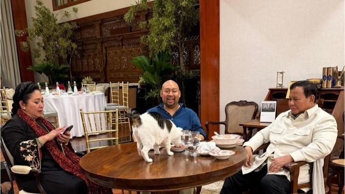 Hangatnya Kebersamaan Prabowo, Didit, dan Titiek Soeharto Jelang Lebaran