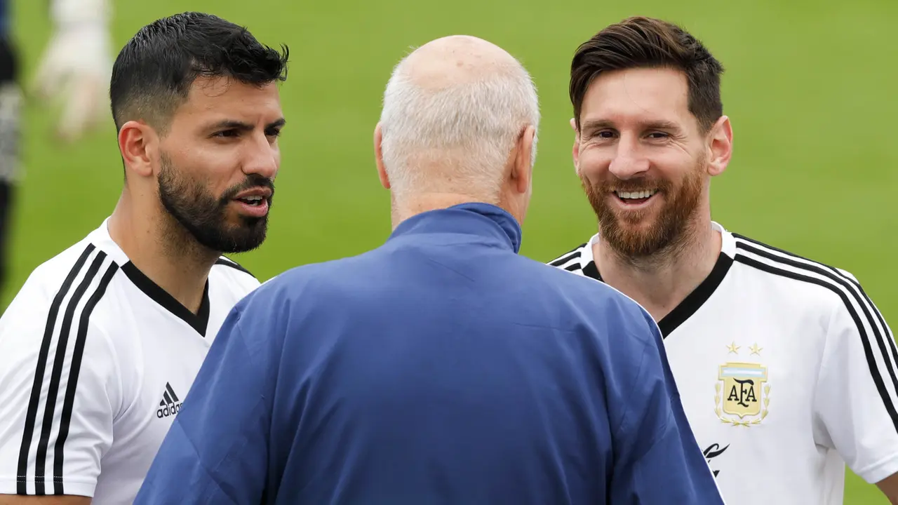 Sergio Aguero dan Lionel Messi