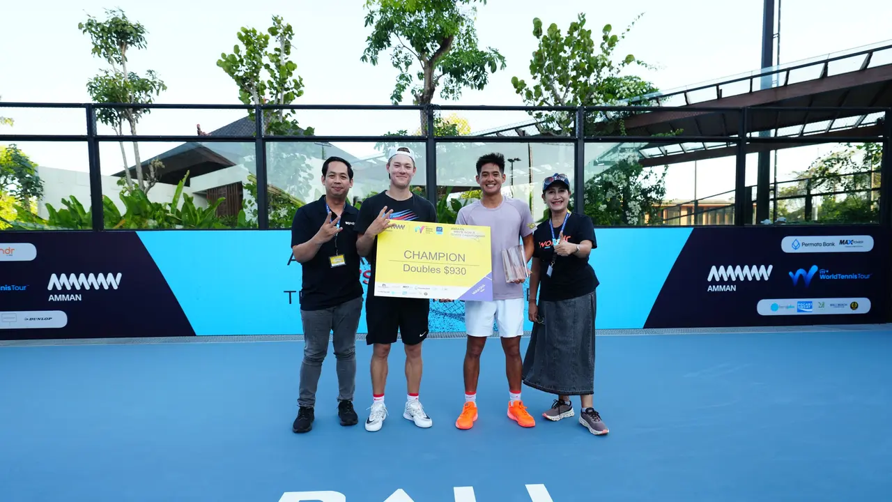 Pasangan Gado-Gado Juara Ganda Putra Men's World Tennis Championship 2026 Bali Seri I