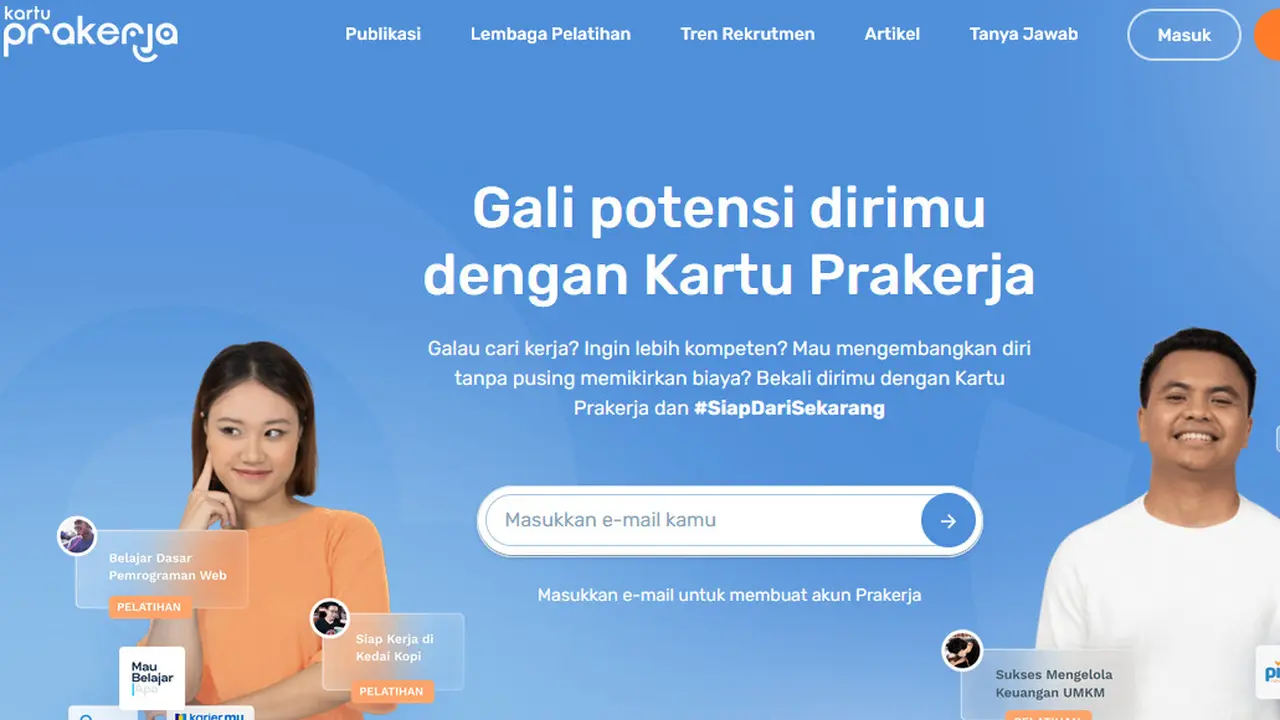 Ilustrasi Program Prakerja Gelombang 20.