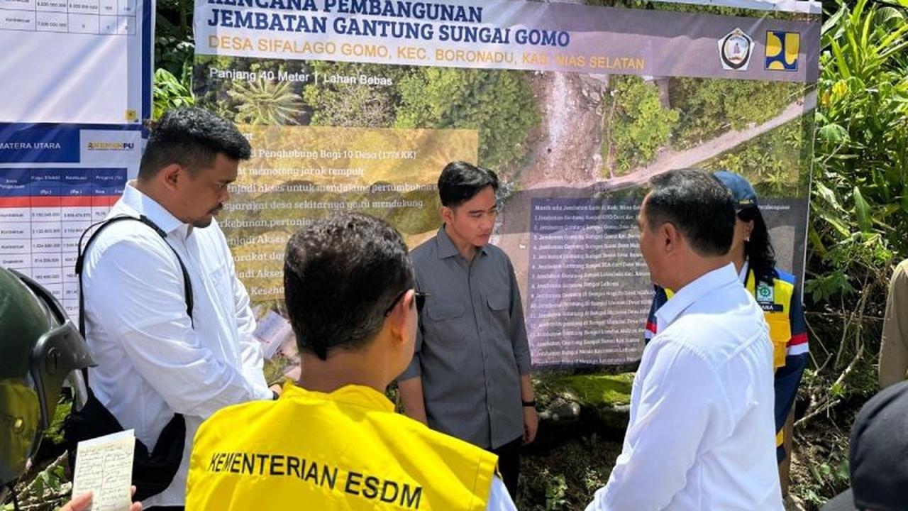 Gibran Mendesak Percepatan Pembangunan Jembatan Gomo di Nias Selatan Demi Mobilitas Warga