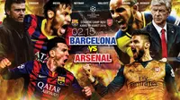 Barcelona vs Arsenal (Liputan6.com/Abdillah)