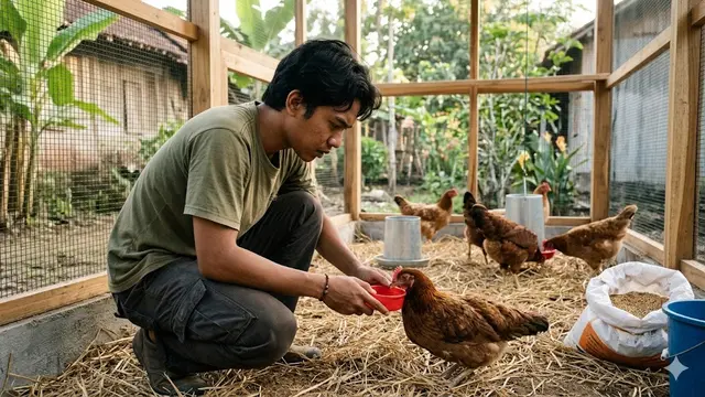memelihara ayam