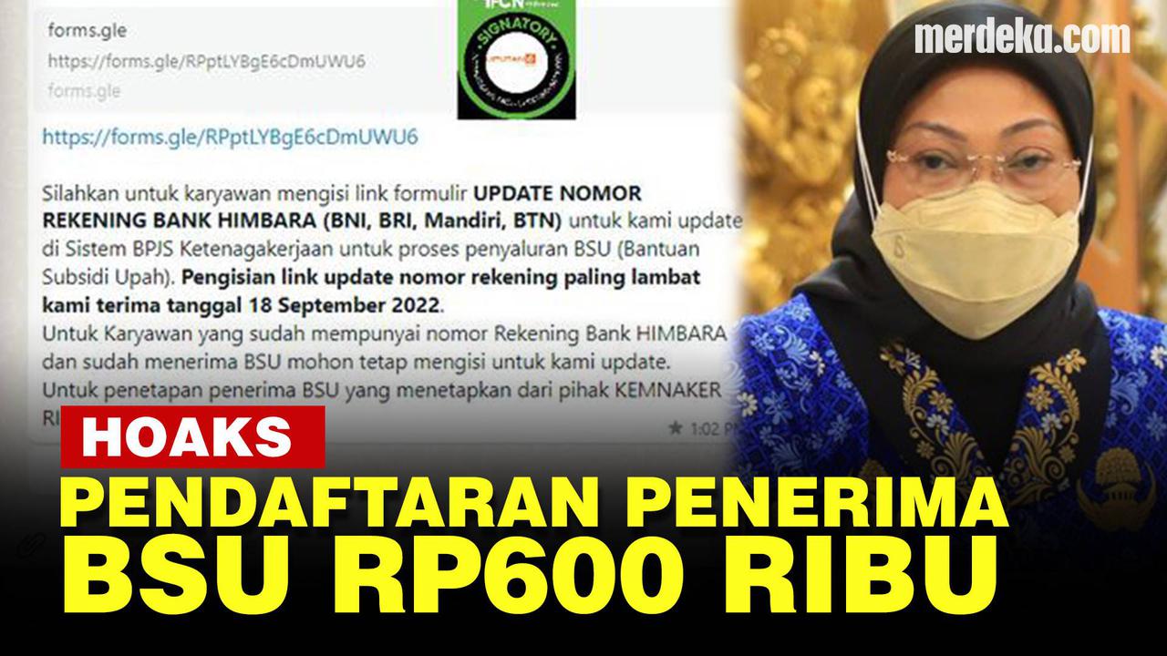 VIDEO: Waspada, Penipuan Pendaftaran Penerima BSU Rp 600.000