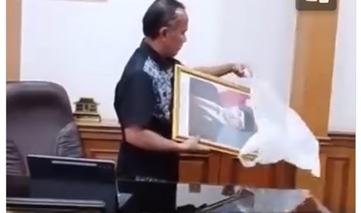 Foto gibran dicopot wakil ketua dprd sukabumi. (tangkapan layar video).