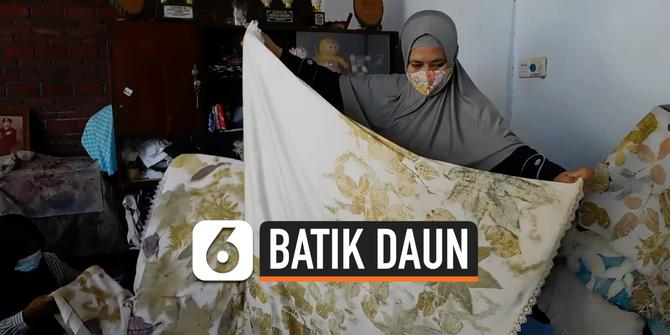 VIDEO: Batik Daun Kreasi Perajin di Bulan Ramadhan