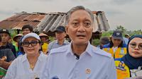 Menteri Pekerjaan Umum dan Perumahan Rakyat (PUPR), Dody Hanggodo, saat melakukan kunjungan kerja di Kabupaten Gunungkidul, Minggu (5/10/2025) siang (Liputan6.com/Hendro Ary Wibowo)