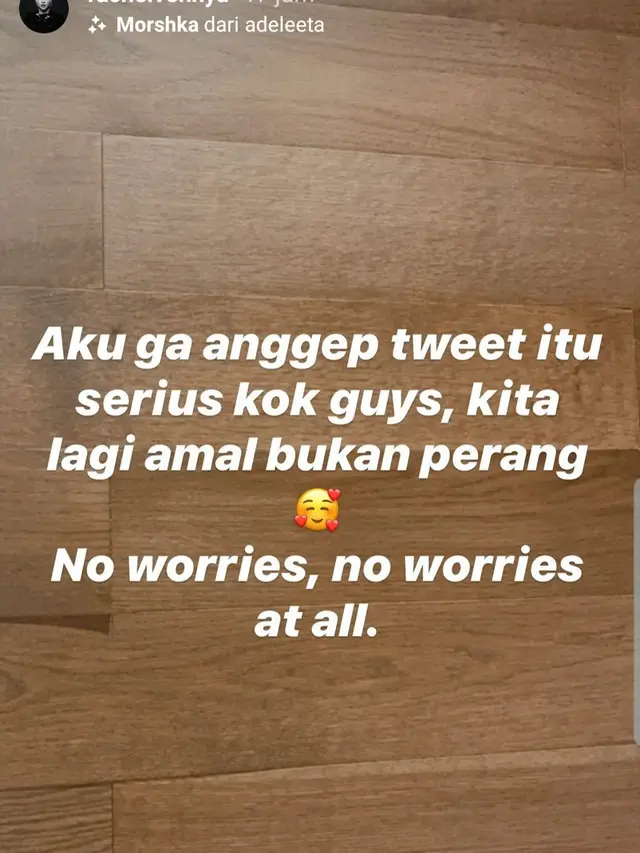 Unggahan Rachel Vennya. (Foto: Instagram @rachelvennya)
