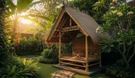 8 Model Saung Kecil di Kebun untuk Tempat Bersantai Sore Hari, Spot Rileksasi Favorit