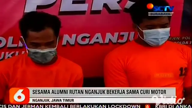 VIDEO: Polres Nganjuk Bekuk Dua Residivis Pencurian Sepeda Motor