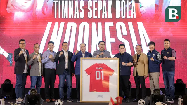 Foto: Beri Dukung Penuh Perjuangan Timnas Indonesia, Bank Mandiri Jalin Kerja Sama dengan PSSI