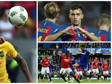 Kabar transfer terkini, Selasa (23/8/2016), diwarnai keinginan Gabriel Barbosa untuk bisa satu tim dengan Neymar serta dibuangnya bek muda Manchester United, Tyler Blackett ke Reading. (AFP)