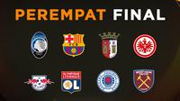 Liga Europa - Ilustrasi Logo Perempat Final (Bola.com/Adreanus Titus)