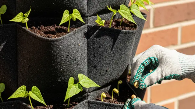 Menanam Buncis Mini di Vertical Planter untuk Ruang Terbatas