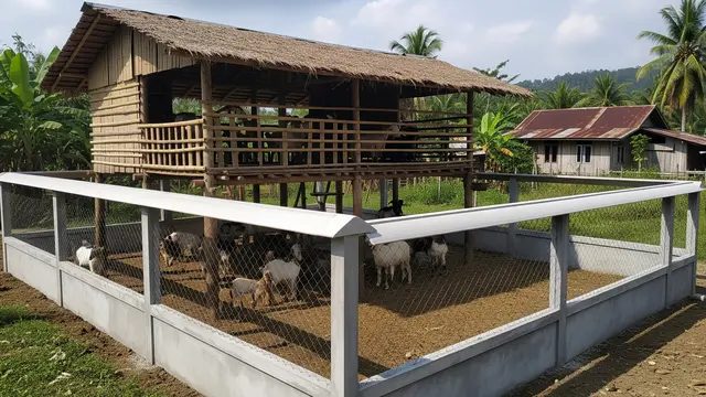 Kandang dengan Pagar Ganda atau Berlapis