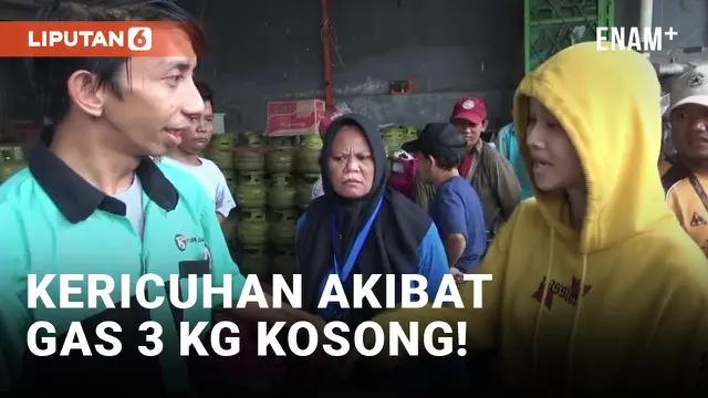 VIDEO: Gas 3 Kg Kosong, Warga Ricuh hingga Adu Mulut!
