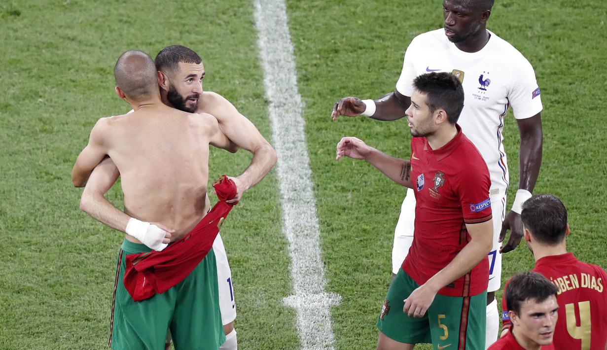 Hasil imbang di laga ini membuat Prancis berhasil mengoleksi 5 poin sedangkan Portugal berhasil mengoleksi 4 poin. Kedua tim akhirnya sama-sama dapat melenggang ke babak 16 besar dengan predikat Juara Grup F dan salah satu runner up ketiga terbaik. (Foto: AP/Pool/Laszlo Balogh)