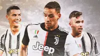 Juventus - Cristiano Ronaldo, Mattia De Sciglio, Arthur Melo (Bola.com/Adreanus Titus)