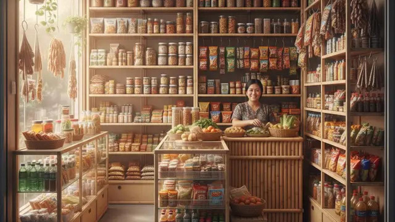 8 Inspirasi Warung Kelontong dengan Ruangan Terbatas Tapi Terlihat Penuh dan Lengkap