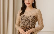 20 Model Dress Batik Kombinasi Brokat Lengan Panjang, Inspirasi Busana untuk Tampil Glamor dan Anggun Memikat