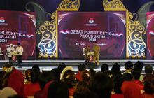 Debat Terakhir, Tiga Paslon Pilkada Jatim Paparkan Visi Misi Pamungkas