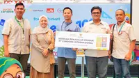 Peluncuran program Sedekah Penjualan Produk Al-Qur’an Cordoba dan Sedekah Pelanggan di Transpark Mall Bintaro, Tangerang Selatan, Minggu (21/7/2024).