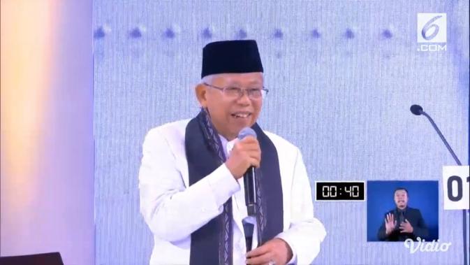 Cawapres Ma'ruf Amin. (Liputan6.com)