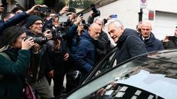 Ia mengakhiri 8 tahun masa jabatannya yang dimulai pada tahun 2018 yang membuatnya terpilih kembali dua kali. (AFP/Alberto Pizzoli)