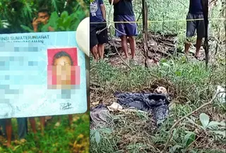 Polisi menemukan KTP pada tubuh jasad yang diduga berjenis kelamin laki-laki, yang tergeletak di area perkebunan Kabupaten Lampung Tengah, Lampung. (Foto: Istimewa)